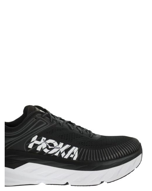 Hoka One One Black Bondi 7 Running Trainers for men