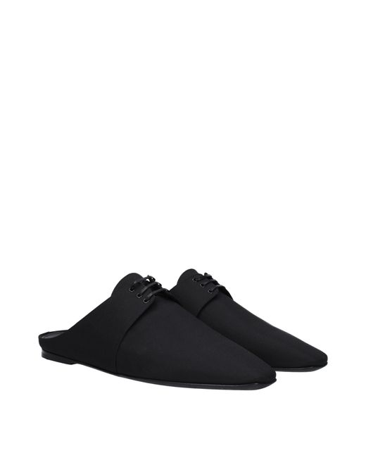Saint Laurent Black Slippers And Hooves Terence Fabric for men