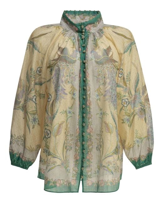 Zimmermann Green "Indra" Casual Shirt