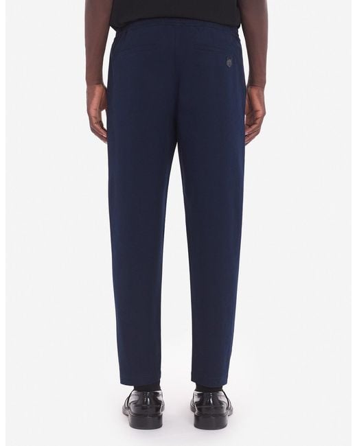 Maison Kitsuné Blue Trousers for men