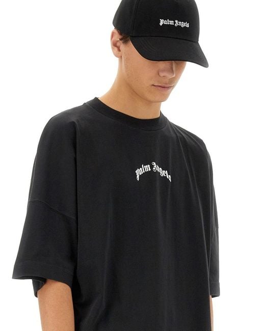Palm Angels Black Baseball Cap for men