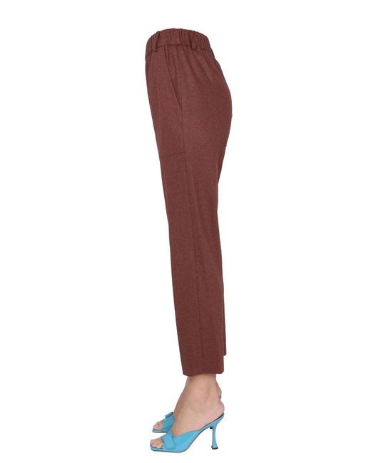 Alysi Red Cigarette Pants