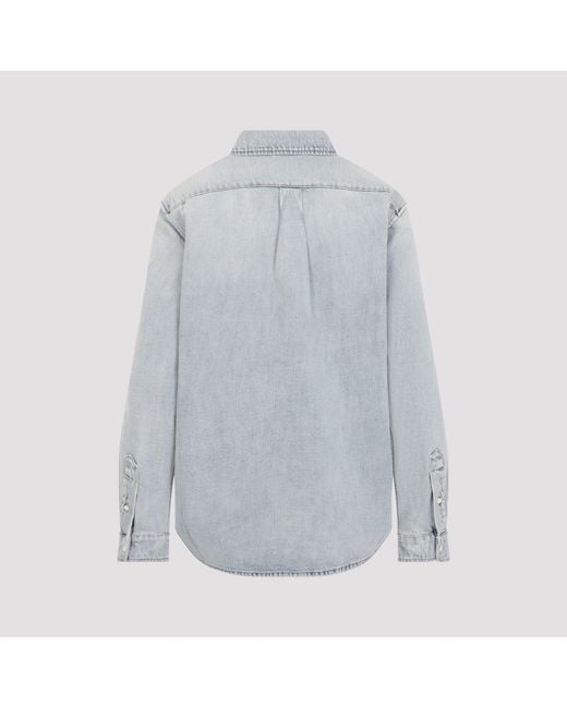 Miu Miu Gray Denim Shirt