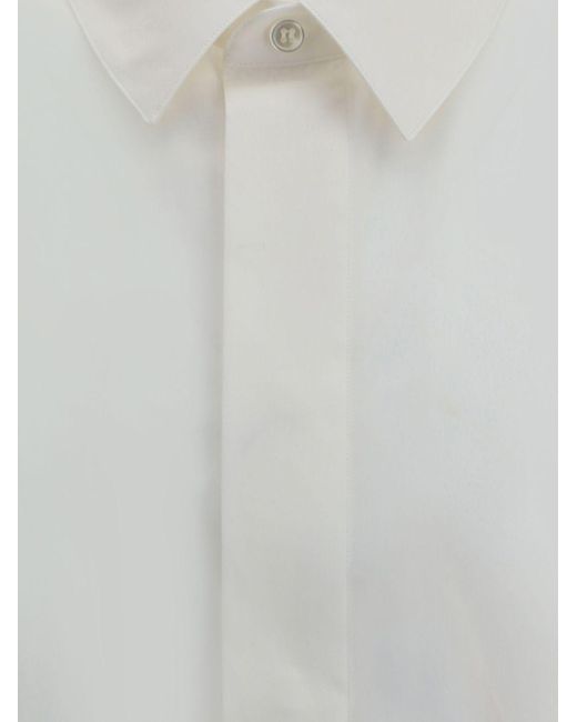 Saint Laurent White Cotton Shirt for men