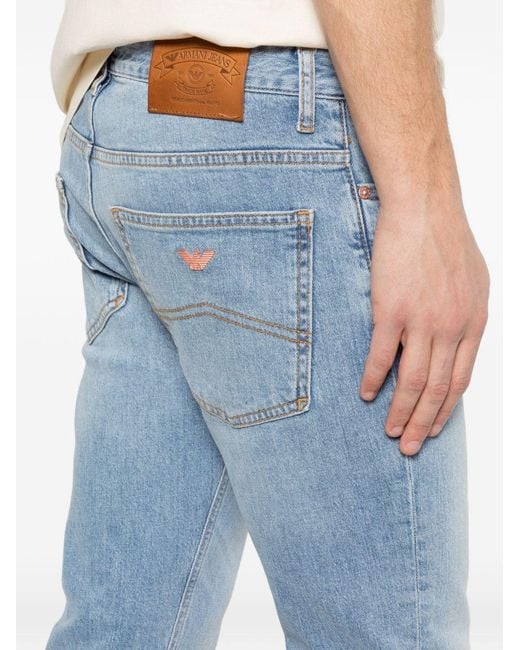 Emporio Armani Blue Denim Cotton Jeans for men