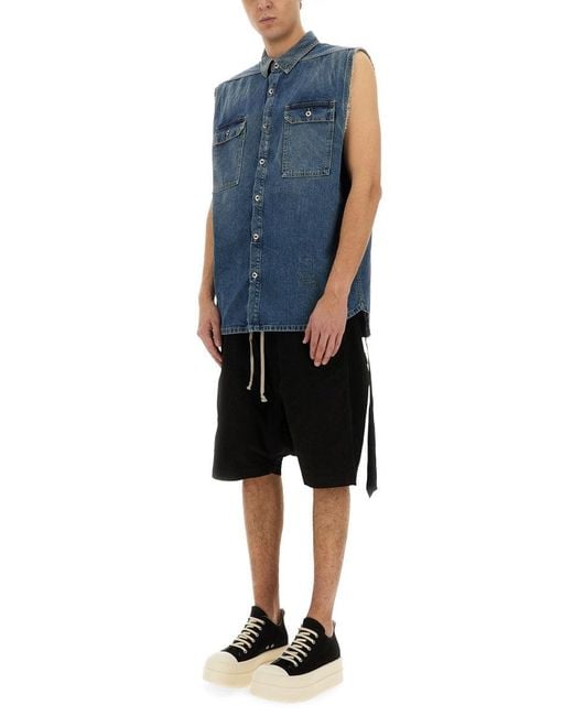 Rick Owens Blue Jacket for men