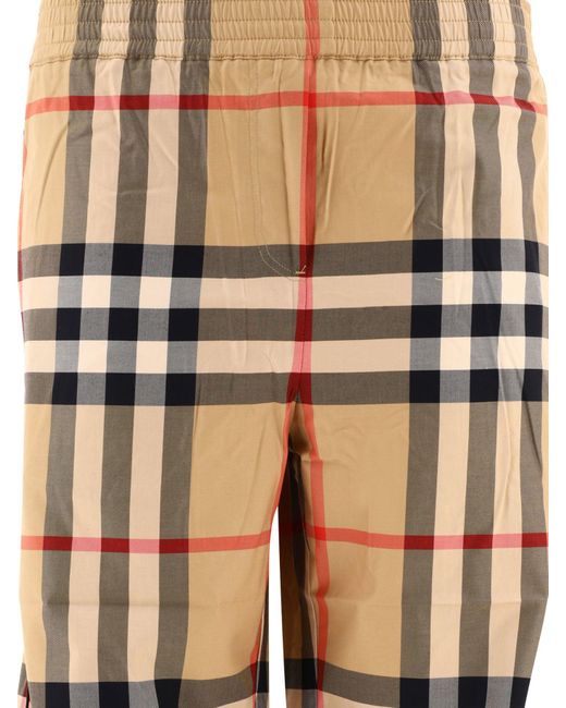 Pantalon à serre-serre en coton Burberry en coloris Natural