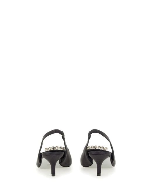Roberto Festa White Futura Slingback Heels