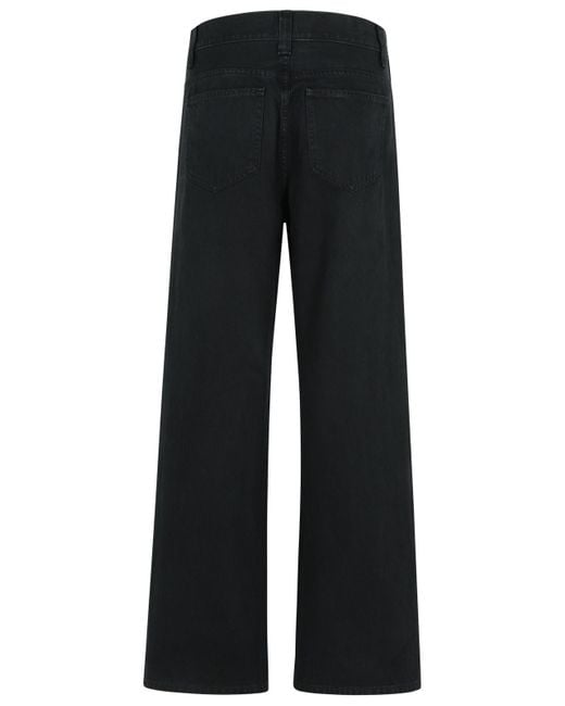 Khaite Black 'Bonnie' Cotton Jeans