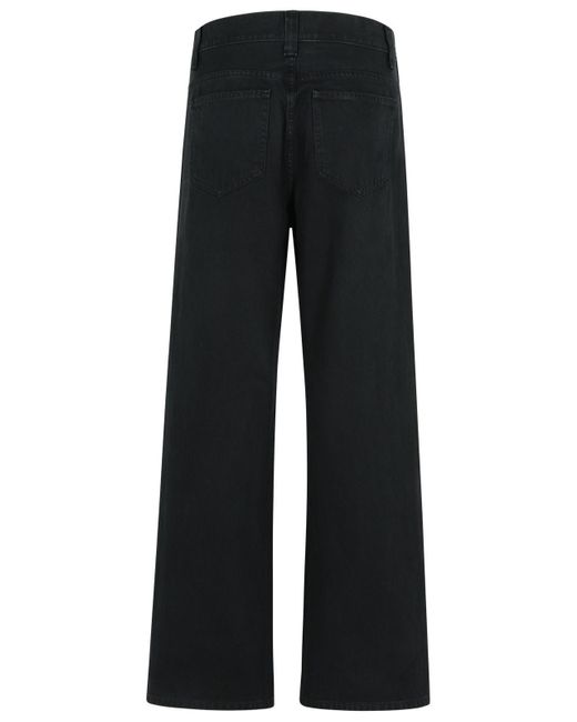 Khaite Black 'Bonnie' schwarze Baumwolljeans