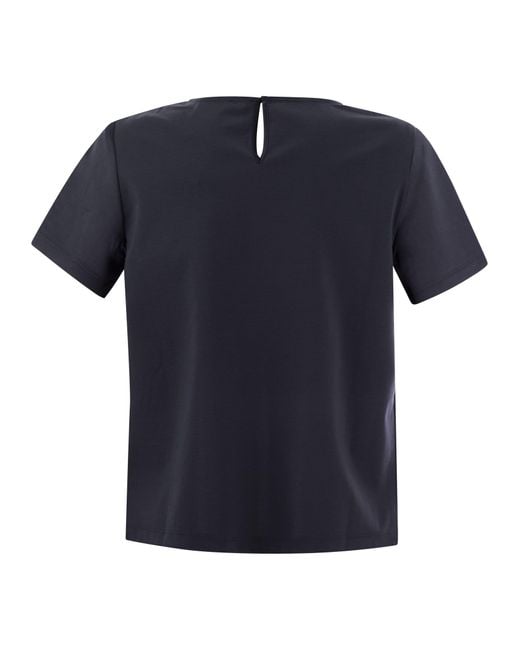 Week-end Max Mara Torres T-shirt à manches courtes Weekend by Maxmara en coloris Blue