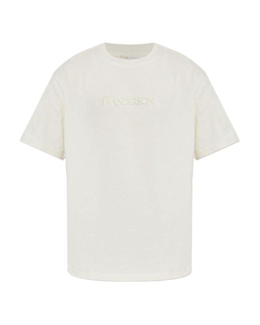 J.W. Anderson J.W.VERSON T -Shirts und Polos Beige in White für Herren