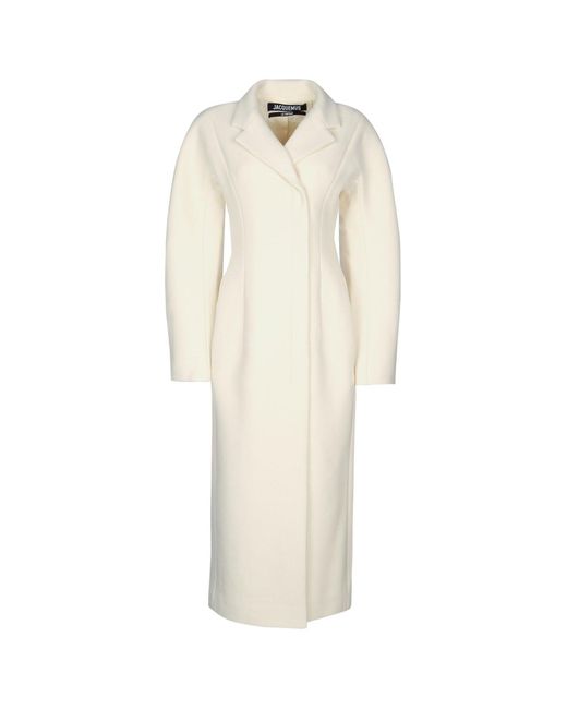 Jacquemus White Le Manteau Curvo