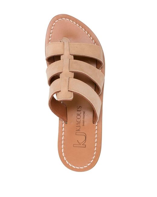 K. Jacques Pink Dolon Caged Sandals