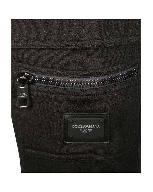 Dolce & Gabbana Black gg Flora Jersey Trackpants for men