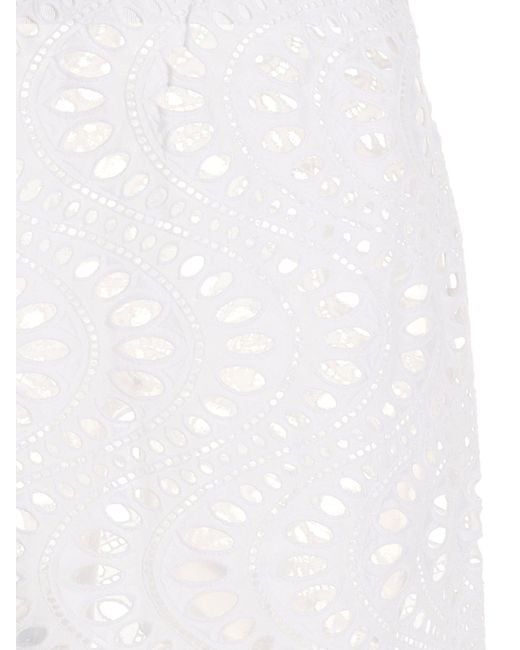 Gonna Lunga Macramè Giambattista Valli de color White