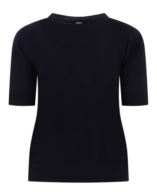 Herno "glam Knit" T -shirt in het Black