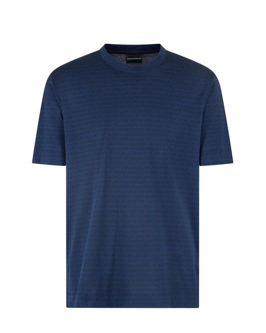 Emporio Armani Blue T-Shirts And Polos for men