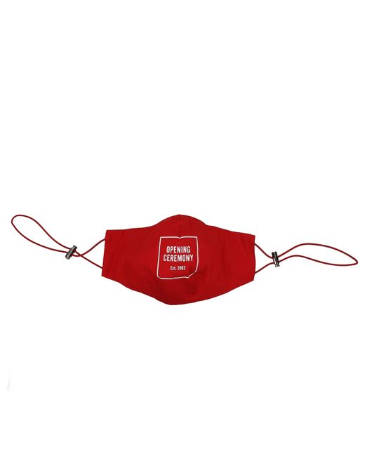 Opening Ceremony Red Mascherine Uomo Cotone Rosso