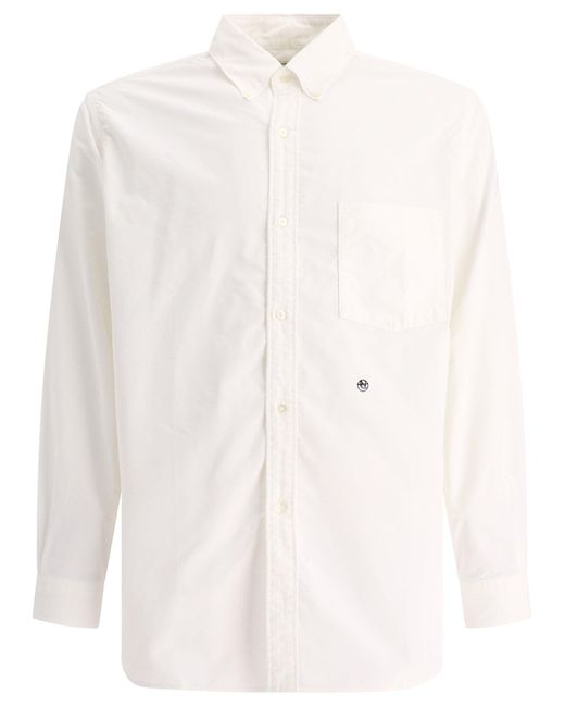 Nanamica Button Down Shirt in het White voor heren