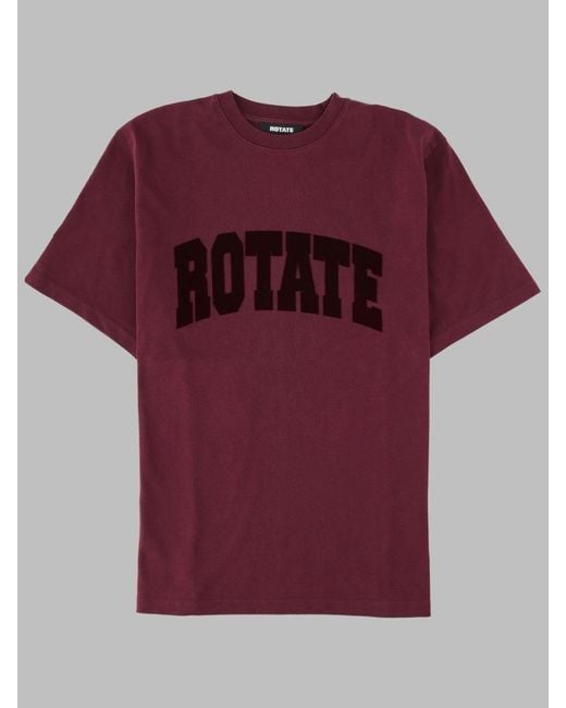 ROTATE BIRGER CHRISTENSEN Red T-Shirt Oversize