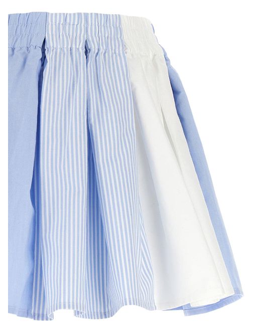 Alexander Wang Blue 'Plisse Boxer' Shorts