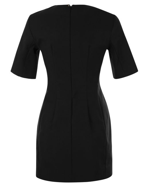 Sportmax Colomba -jurk In Dubbele Katoenen Stof in het Black