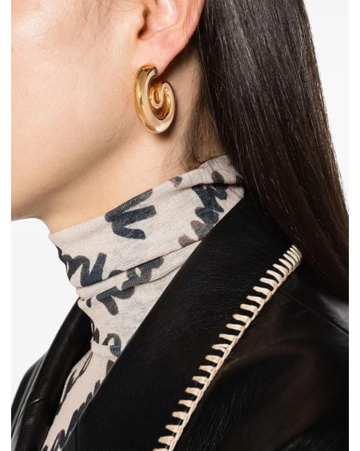 Panconesi Metallic Serpent Hoops Small