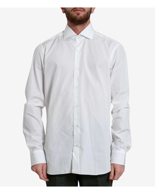 Barba Napoli White Shirts for men