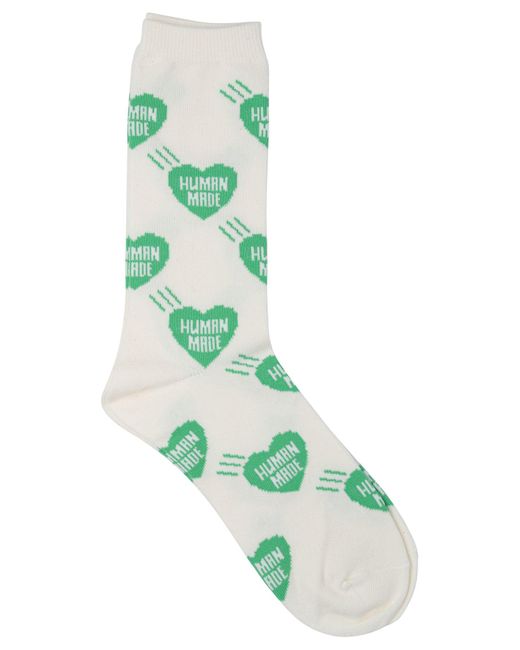 Human Made Green Heart Socks for men