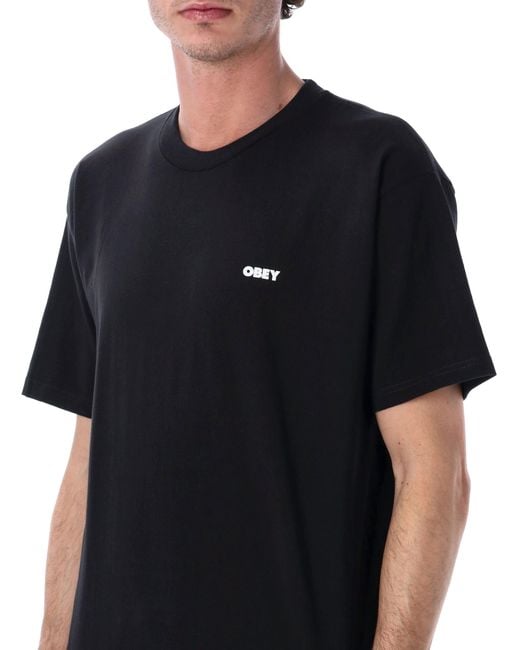 Obey Black T Shirts And Polos for men