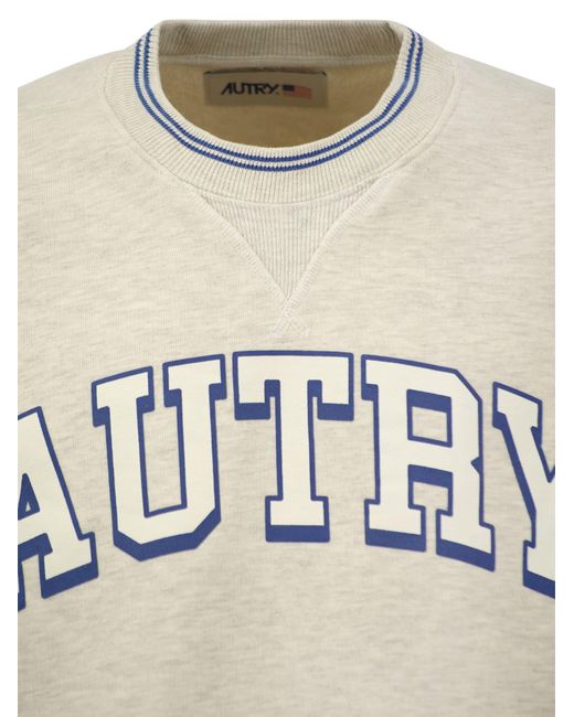 Autry Crew Neck Sweatshirt mit Logo in White für Herren