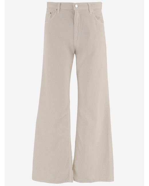 Haikure Natural Ribbed Cotton Velvet Pants