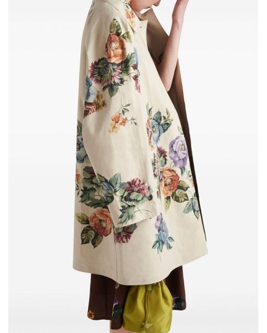 Prada Jas Met Enkele Rij Knopen in het Natural