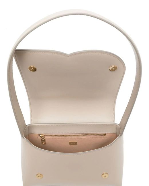 Dolce & Gabbana White Umhängetasche in Leder mit DG -Logo