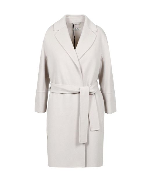 Coats Gray Max Mara de color White