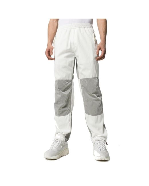 Moncler White 1952 Two Tone Track Pants for men