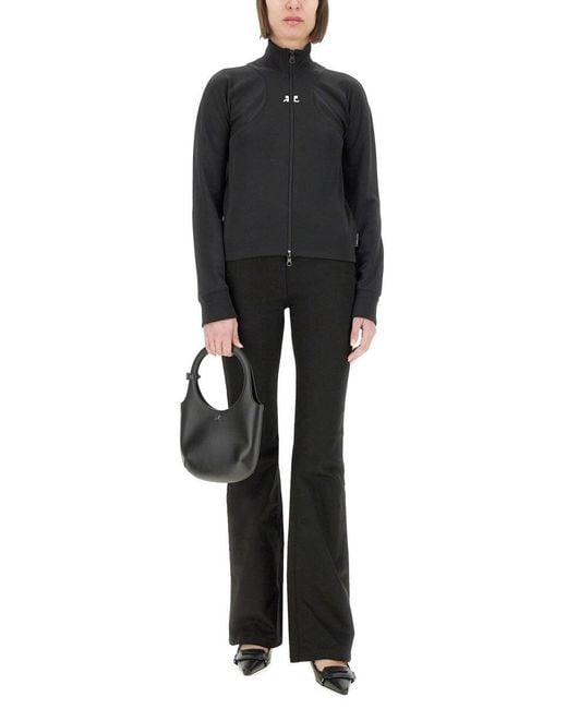 Courreges Black Interlock Scuba Jacket