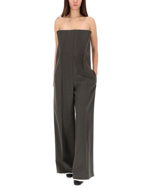 Jean Paul Gaultier Black Solid Strapless Jumpsuit