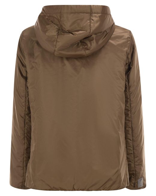 Max Mara Brown Greenh Drip Proof Canvas Travel Jacket