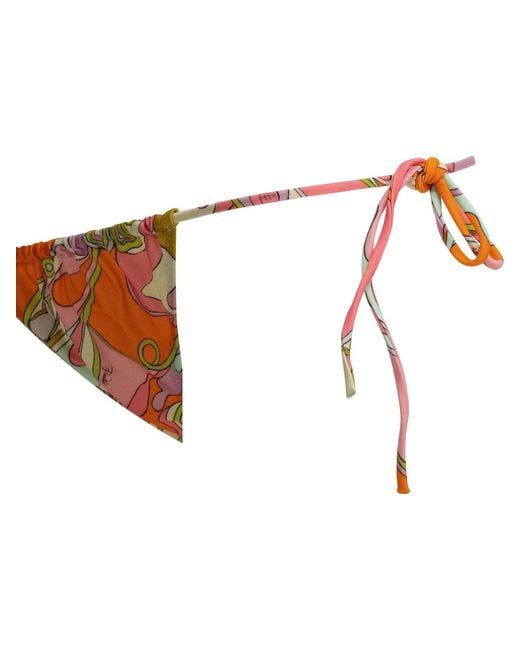 Emilio Pucci White "Orchidee" Bikini Briefs