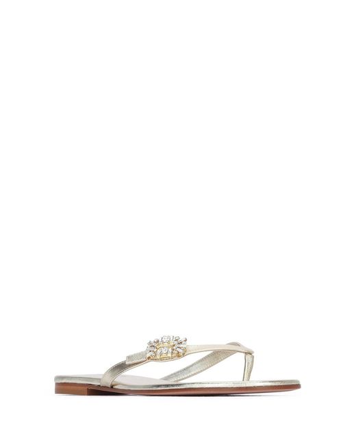 Roger Vivier White Strass B Infradito Mule 15