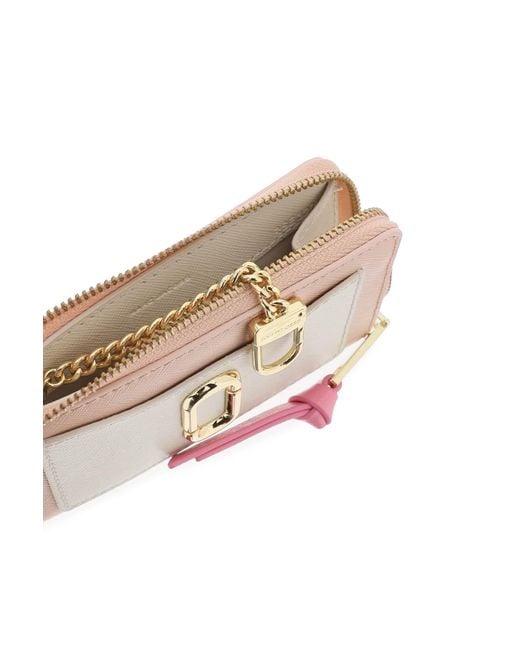 Marc Jacobs Pink Das Utility Snapshot Top Zip Multi Wallet