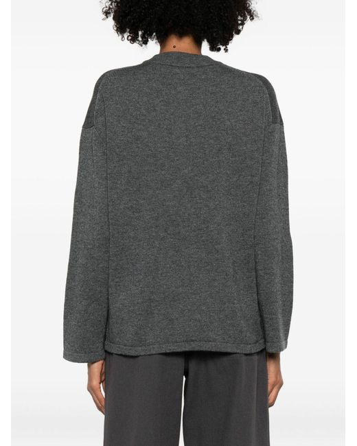 Max Mara Gray Crew Neck Sweater