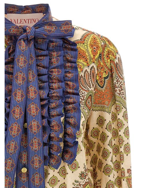 Valentino Garavani Blue 'Voyage Imaginaire' Hemd