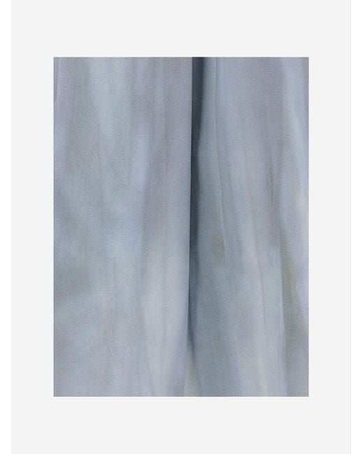 Vince Blue Cotton Skirt