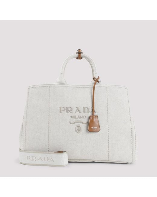 Prada White Einkaufstasche