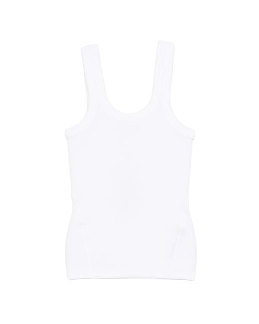Rag & Bone Geribbelde Tanktop in het White
