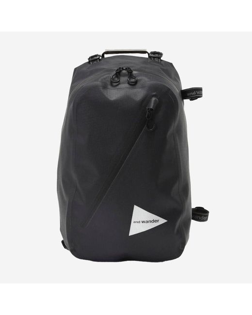 Y Wander Nylon Mackpack con logotipo And Wander de hombre de color Black