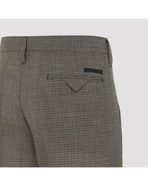 Prada Wollen Broek in het Gray voor heren